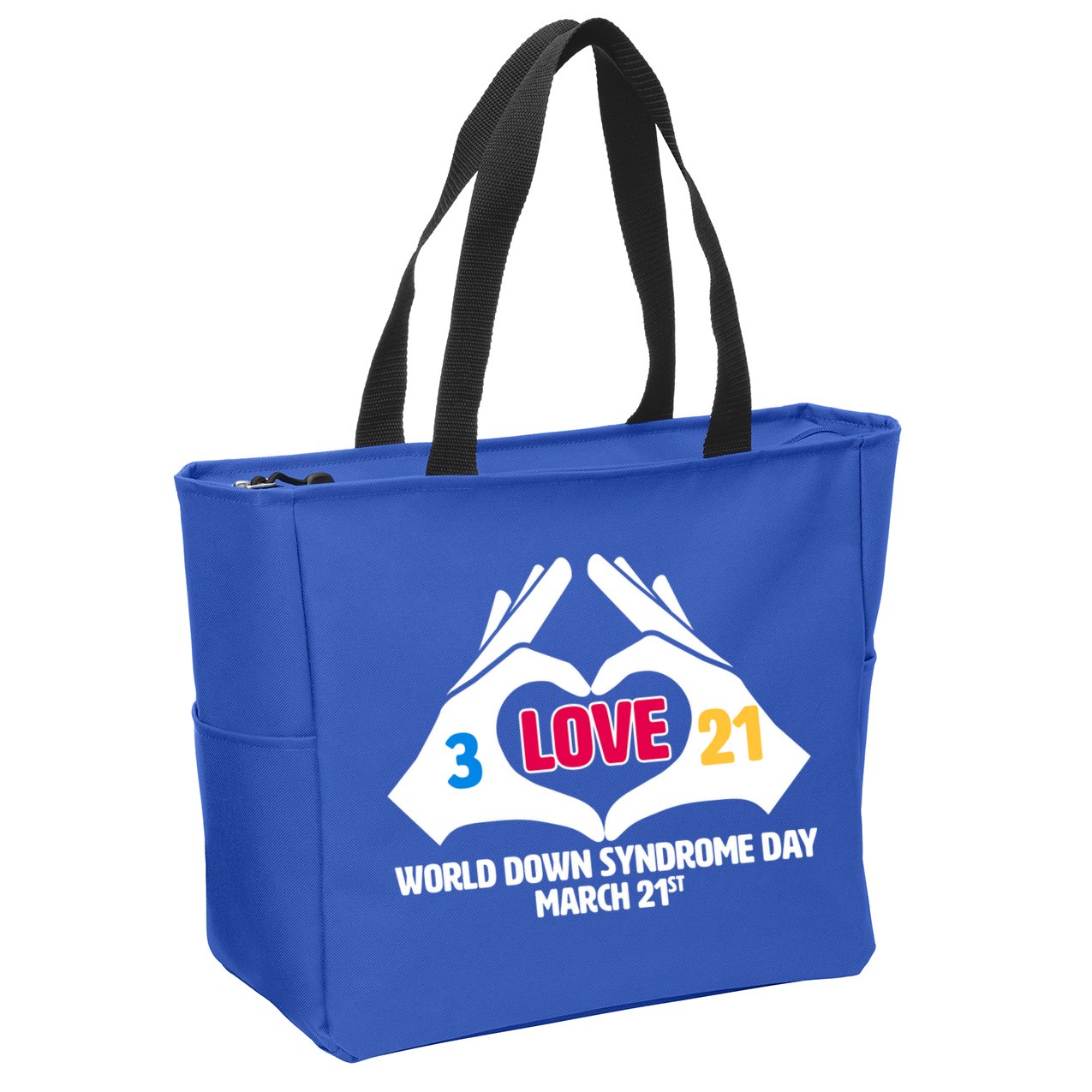 World Down Syndrome Day March 21 Zip Tote Bag