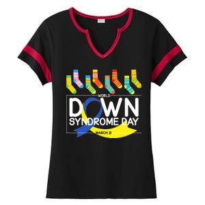 World Down Syndrome Day March 211 Ladies Halftime Notch Neck Tee