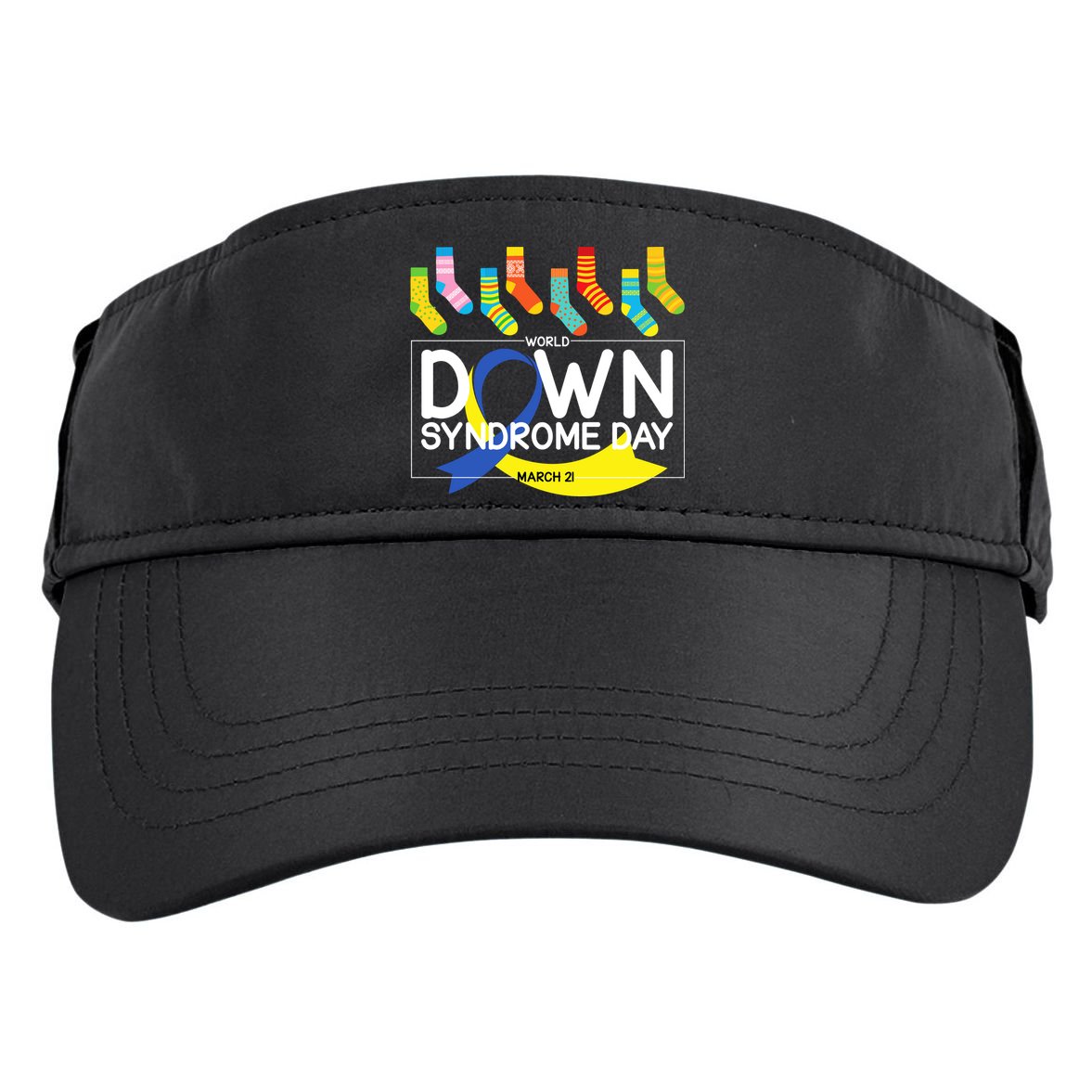 World Down Syndrome Day March 211 Adult Drive Performance Visor
