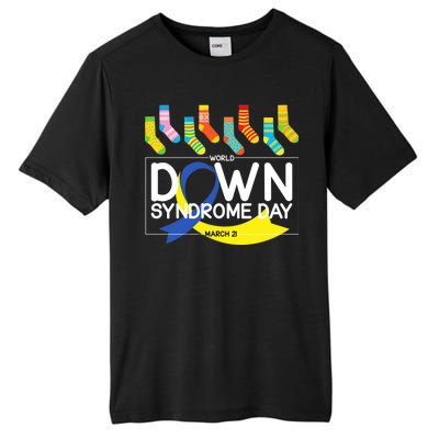 World Down Syndrome Day March 211 Tall Fusion ChromaSoft Performance T-Shirt