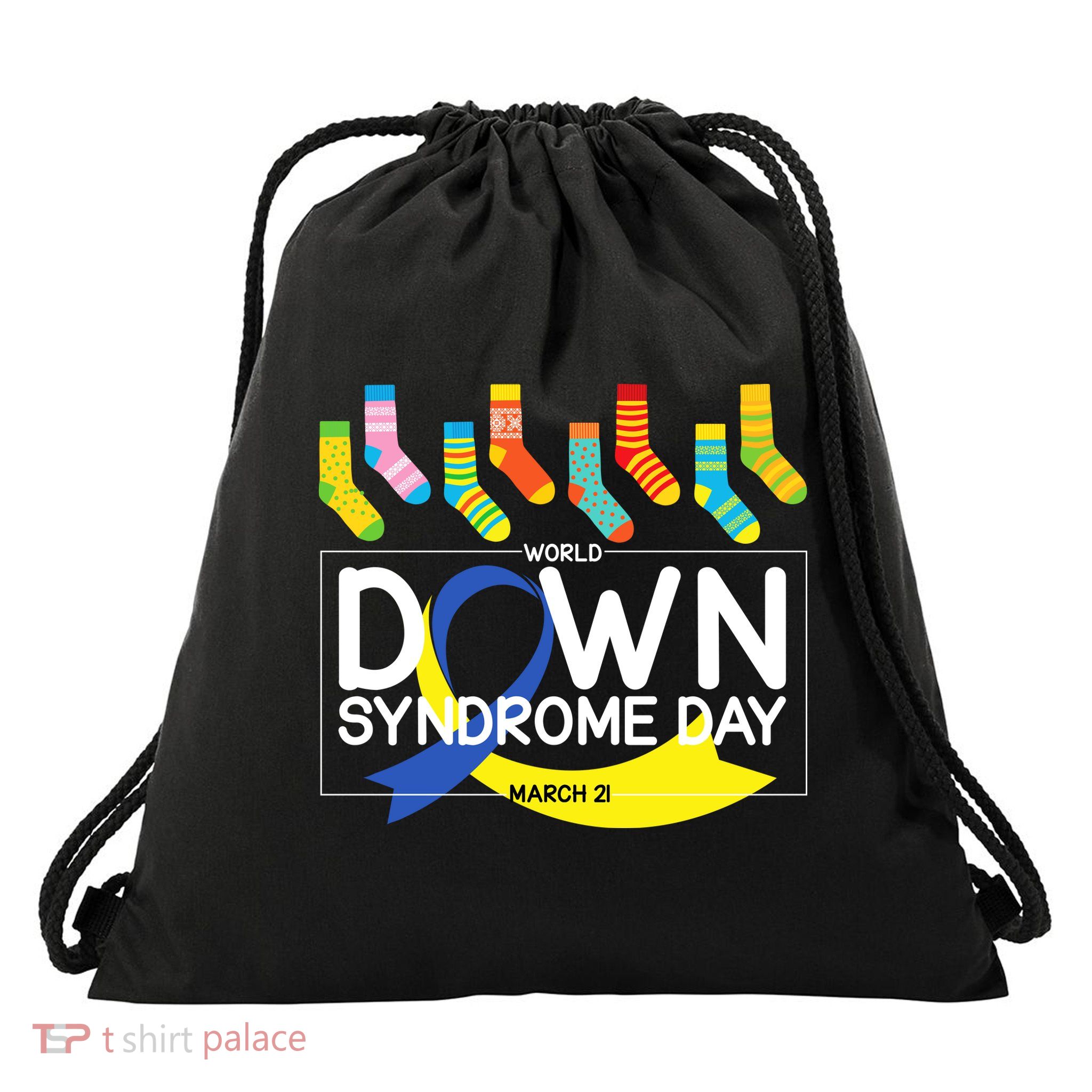 World Down Syndrome Day March 211 Drawstring Bag
