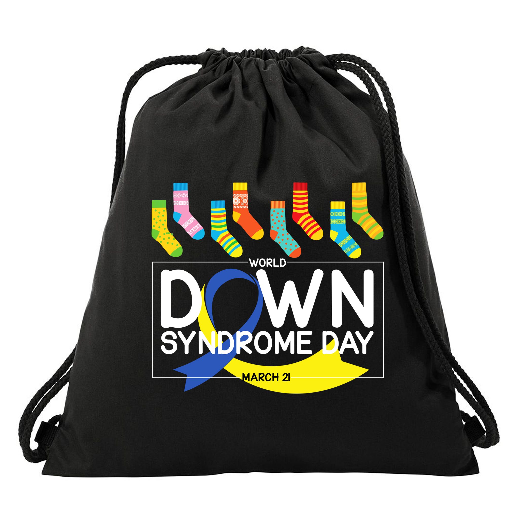 World Down Syndrome Day March 211 Drawstring Bag