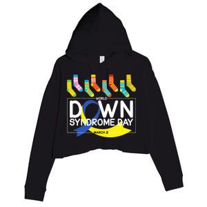 World Down Syndrome Day March 211 Crop Fleece Hoodie