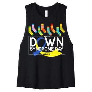 World Down Syndrome Day March 211 Women's Racerback Cropped Tank