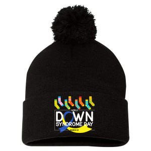 World Down Syndrome Day March 211 Pom Pom 12in Knit Beanie