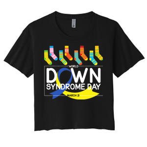 World Down Syndrome Day March 211 Women's Crop Top Tee