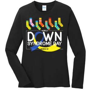 World Down Syndrome Day March 211 Ladies Long Sleeve Shirt