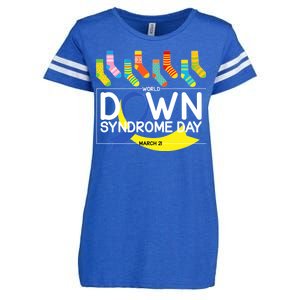 World Down Syndrome Day March 211 Enza Ladies Jersey Football T-Shirt