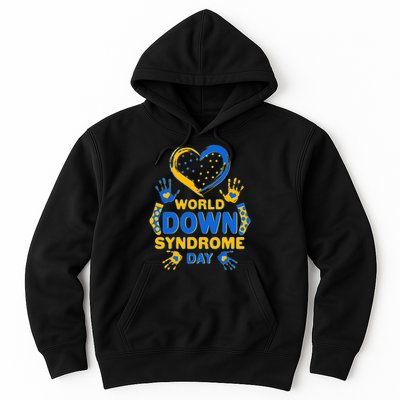 World Down Syndrome Day Painted Hands And Polka Dots  Hoodie