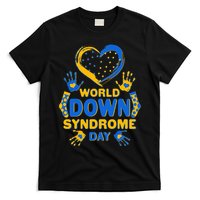 World Down Syndrome Day Painted Hands And Polka Dots  T-Shirt