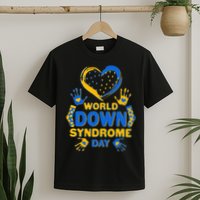 World Down Syndrome Day Painted Hands And Polka Dots  T-Shirt