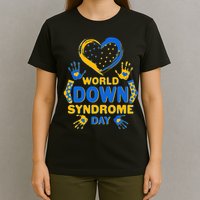 World Down Syndrome Day Painted Hands And Polka Dots  T-Shirt
