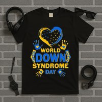 World Down Syndrome Day Painted Hands And Polka Dots  T-Shirt