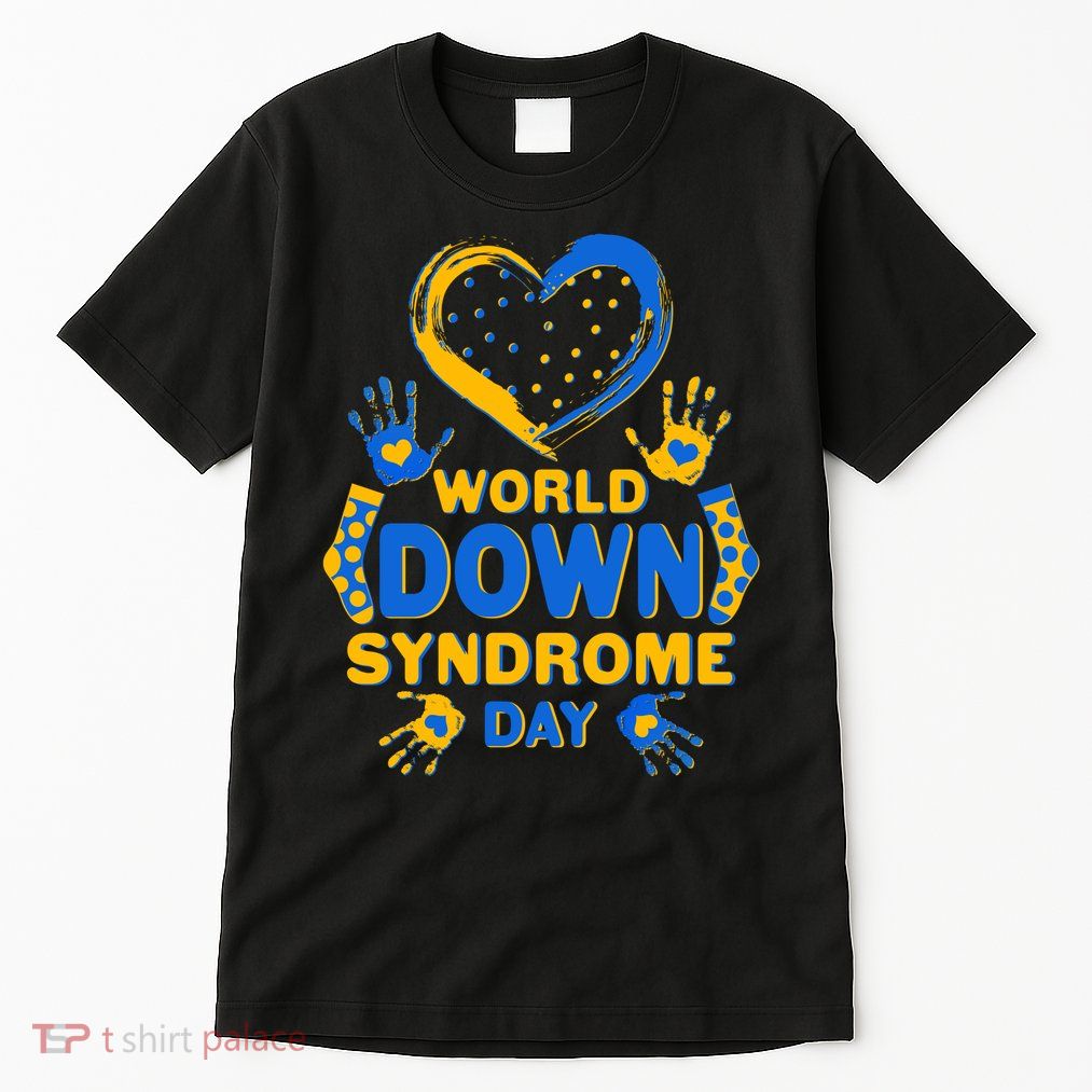 World Down Syndrome Day Painted Hands And Polka Dots  Tall T-Shirt
