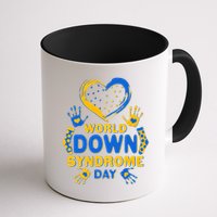 World Down Syndrome Day Painted Hands And Polka Dots  Mug