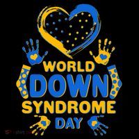 World Down Syndrome Day Painted Hands And Polka Dots  Magnet