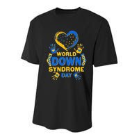 World Down Syndrome Day Painted Hands And Polka Dots  Youth Performance Sprint T-Shirt