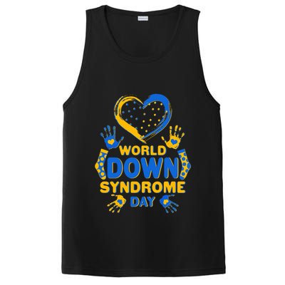 World Down Syndrome Day Painted Hands And Polka Dots  PosiCharge Competitor Tank