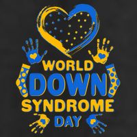 World Down Syndrome Day Painted Hands And Polka Dots  Golf Towel