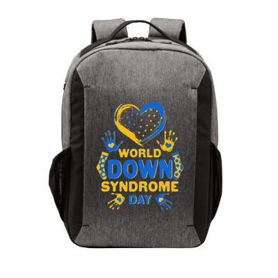 World Down Syndrome Day Painted Hands And Polka Dots  Vector Backpack