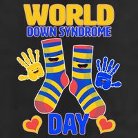 World Down Syndrome Day Socks & Hands Adult Drive Performance Visor