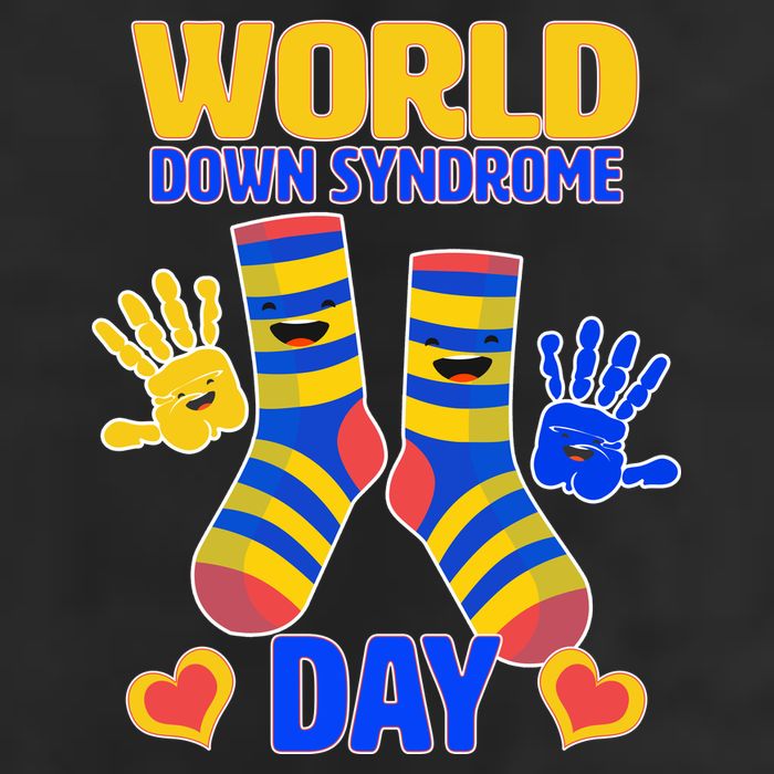 World Down Syndrome Day Socks & Hands Adult Drive Performance Visor