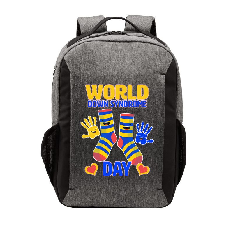 World Down Syndrome Day Socks & Hands Vector Backpack