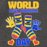 World Down Syndrome Day Socks & Hands Vector Backpack