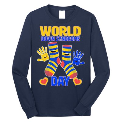 World Down Syndrome Day Socks & Hands Long Sleeve Shirt