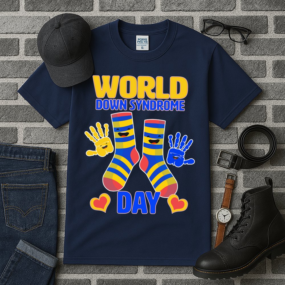 World Down Syndrome Day Socks & Hands Tall T-Shirt