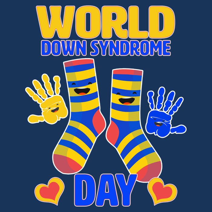 World Down Syndrome Day Socks & Hands 16 in Basic Backpack