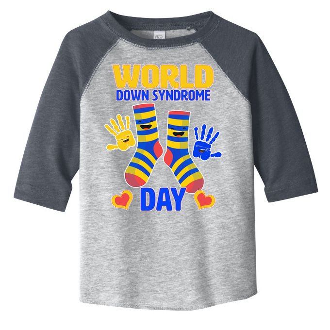 World Down Syndrome Day Socks & Hands Toddler Fine Jersey T-Shirt