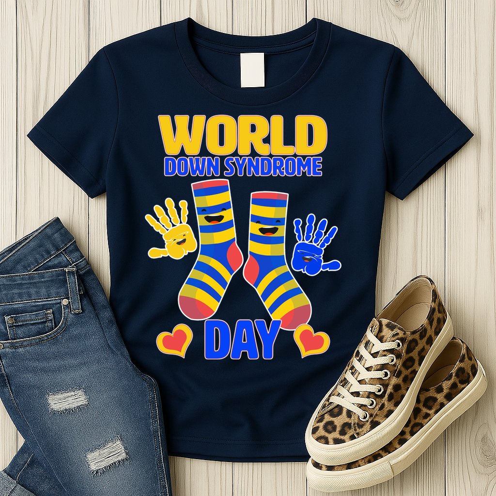 World Down Syndrome Day Socks & Hands Womens T-Shirt