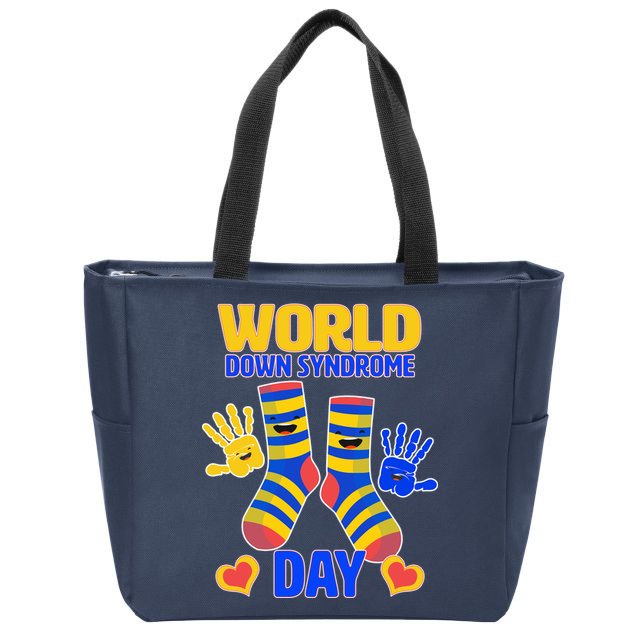 World Down Syndrome Day Socks & Hands Zip Tote Bag