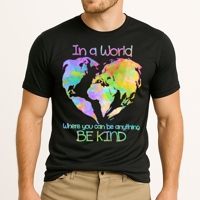 World Full Of Love Be Kind Cooling Performance Crew T-Shirt