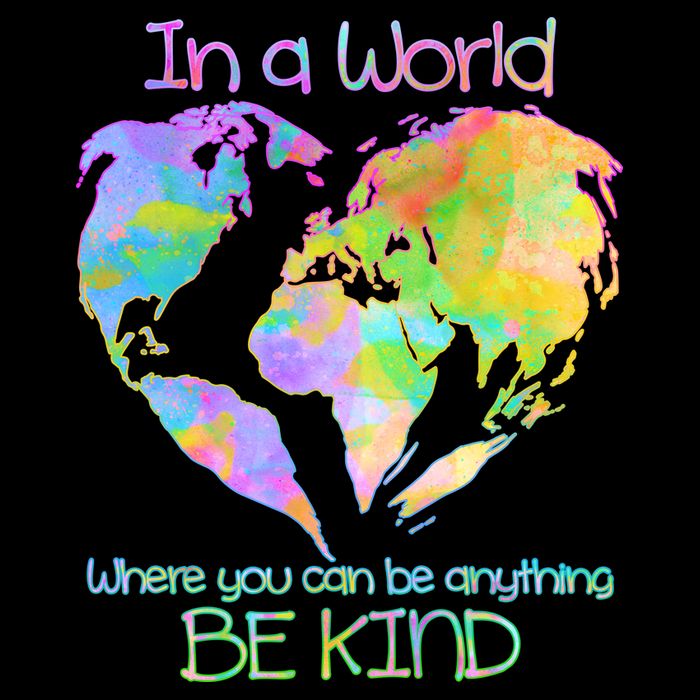 World Full Of Love Be Kind Cooling Performance Crew T-Shirt