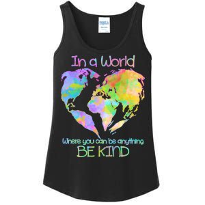 World Full Of Love Be Kind Ladies Essential Tank