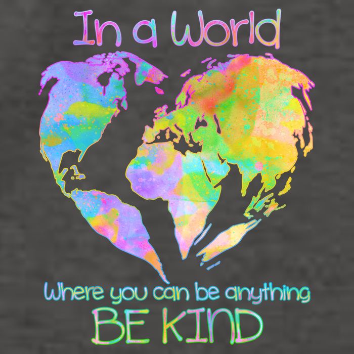 World Full Of Love Be Kind Vector Backpack