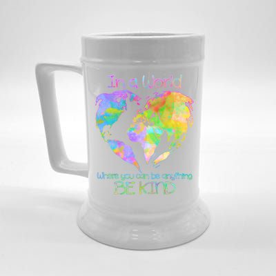 World Full Of Love Be Kind Beer Stein