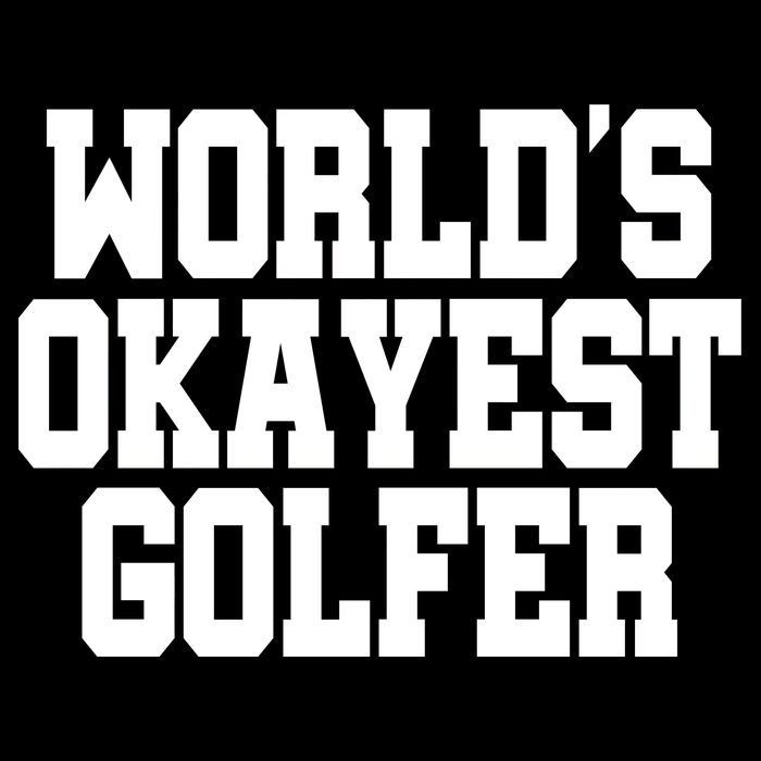World Okayest Golfer Cooling Performance Crew T-Shirt