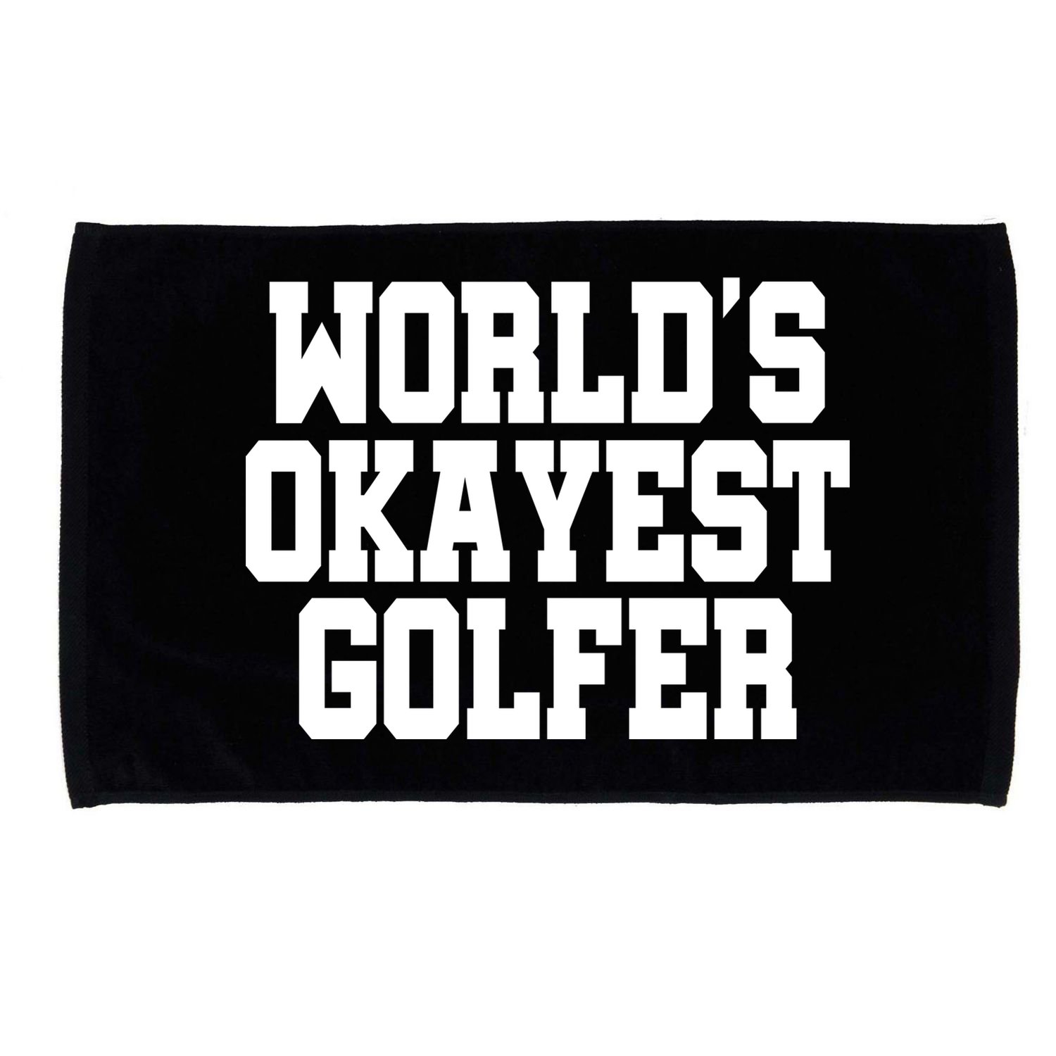 World Okayest Golfer Microfiber Hand Towel