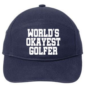 World Okayest Golfer 7-Panel Snapback Hat