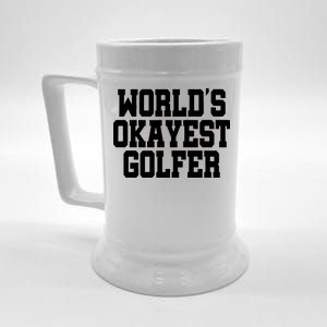 World Okayest Golfer Beer Stein