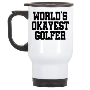 World Okayest Golfer Stainless Steel Travel Mug