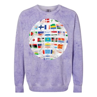 World Soccer Ball Colorblast Crewneck Sweatshirt