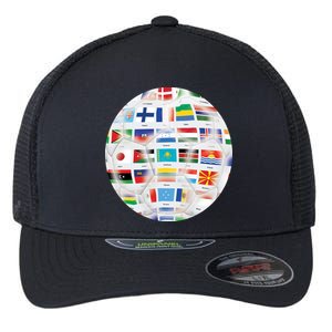 World Soccer Ball Flexfit Unipanel Trucker Cap