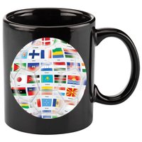 World Soccer Ball 11oz C Handle Ceramic Mug