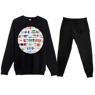 World Soccer Ball Premium Crewneck Sweatsuit Set