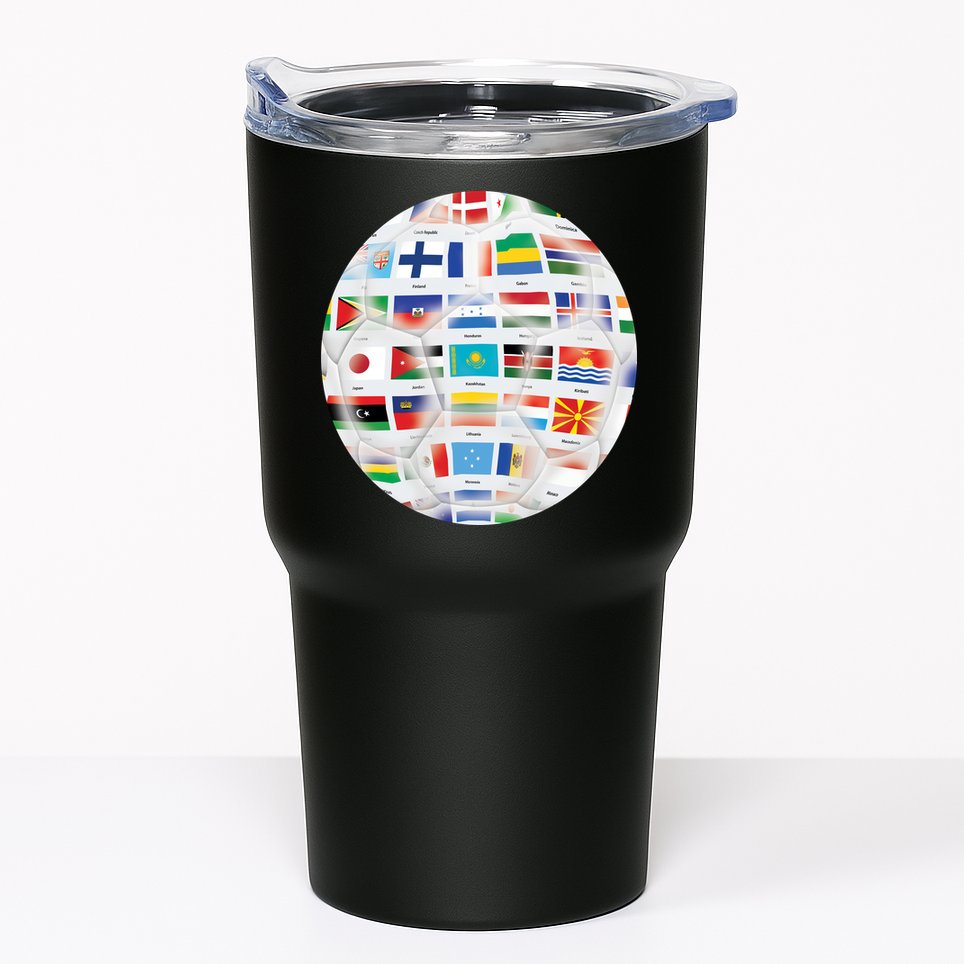 World Soccer Ball Tumbler