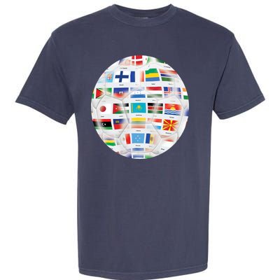 World Soccer Ball Garment-Dyed Heavyweight T-Shirt